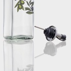 Бутылка для соусов и масла Доляна «Олива», 500 мл, 6×29 см, стекло, прозрачная - Фото 4