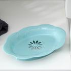 Мыльница пластиковая 14,5×10×3 см, цвет МИКС - Фото 2