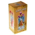 ваза стекло Калипсо 20 см перо павлина - Фото 2