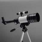 Телескоп настольный, астрономический, увеличение ×150, со штативом, F30070M, бело-чёрный корпус - Фото 3