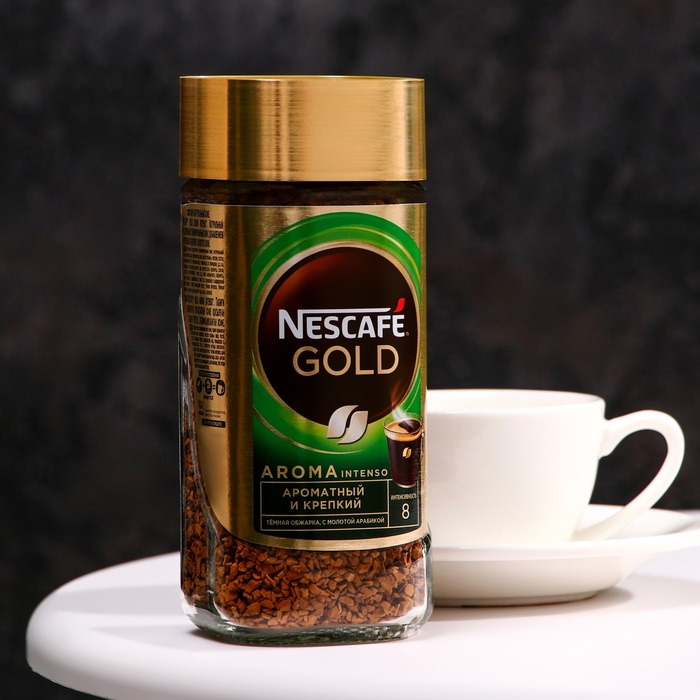 Кофе растворимый Nescafe Gold Aroma Intenso, 85 г - Фото 1