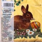 Салфетки бумажные New Line DESIGN «Кролик гризаль», 3 слоя, 33*33 см, 20 шт. - фото 35238602