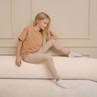 Легинсы для девочки MINAKU: Casual Collection KIDS, жемчужные, рост 104 см - Фото 7