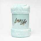 Плед "LoveLife" 100х140 см, велсофт, цвет мятный, 100% п/э - Фото 4