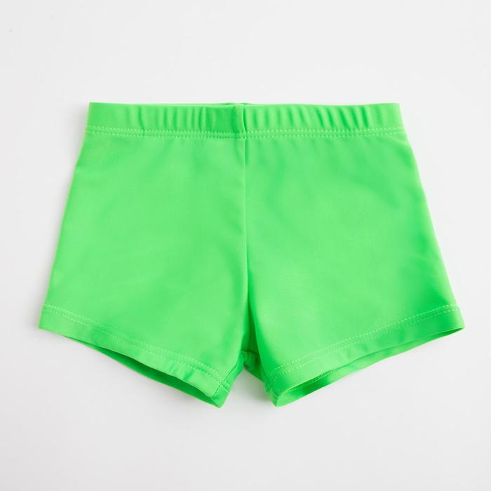 Плавки купальные для мальчика MINAKU однотонные цвет зелёный, рост 98-104 - Фото 1