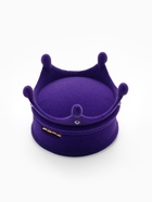 Футляр под серьги, кулон, кольцо «Корона», бархатный, 5.5×5.5×4.5 см, фиолетовый - Фото 5