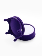 Футляр под серьги, кулон, кольцо «Корона», бархатный, 5.5×5.5×4.5 см, фиолетовый - Фото 6