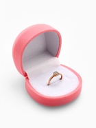 Футляр под кулон, серьги, кольца «Кнопка», бархатный, 5.3×5×3.3 см, розовый - Фото 2