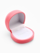 Футляр под кулон, серьги, кольца «Кнопка», бархатный, 5.3×5×3.3 см, розовый - Фото 6