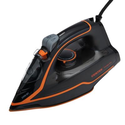Утюг Centek CT-2363, 2200 Вт, керамическая подошва, 300 мл, оранжевый