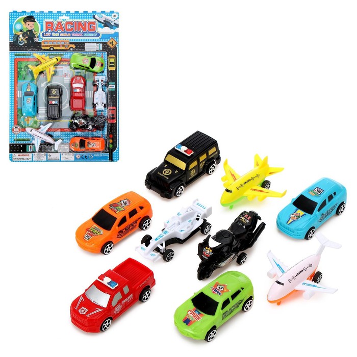 Набор игровой «Город», инерция, 9 машинок - Фото 1