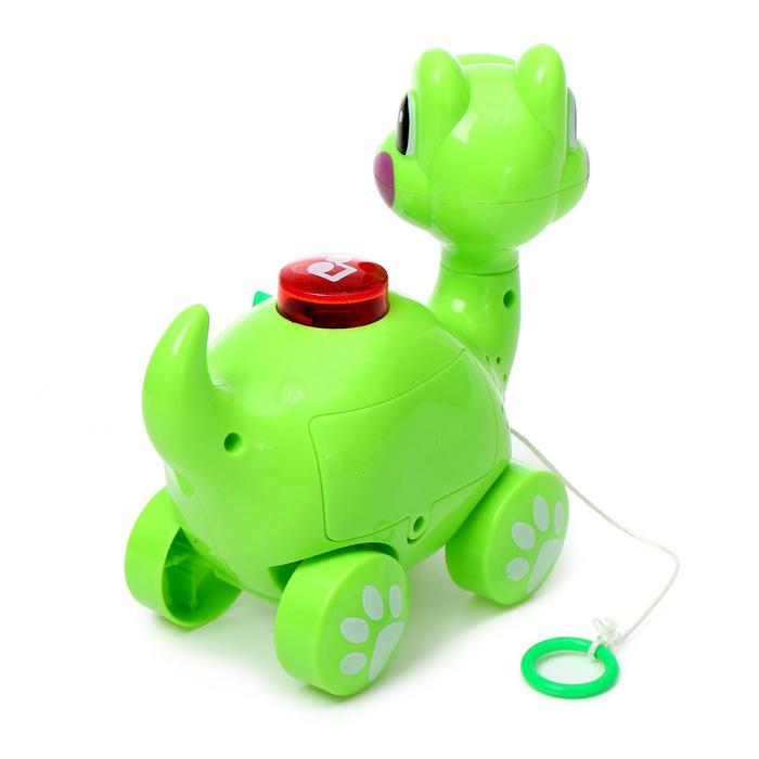 Музыкальная игрушка «Маленький динозаврик», звук, свет, цвета МИКС - фото 1905749080