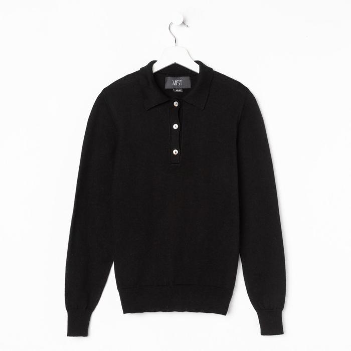 Джемпер поло женский MIST, размер 40-42, чёрное