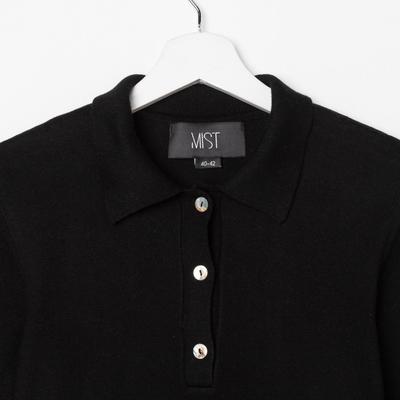 Джемпер поло женский MIST, размер 40-42, чёрное