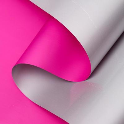 Пленка для цветов, двусторонняя, розовый - серебро, 0.6×10 м