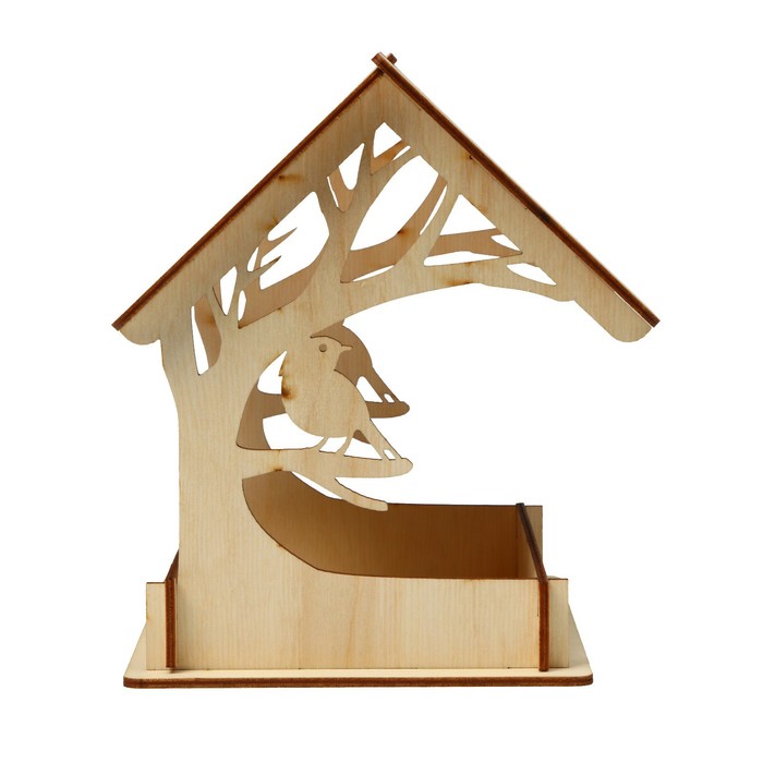 Деревянная кормушка-конструктор «Птица на дереве» своими руками, 14.5 × 18.5 × 19.5 см, Greengo - фото 1908656967