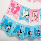 Гирлянда на ленте на гендер пати «Девочка или мальчик», длина 3 м, Дисней беби - Фото 3