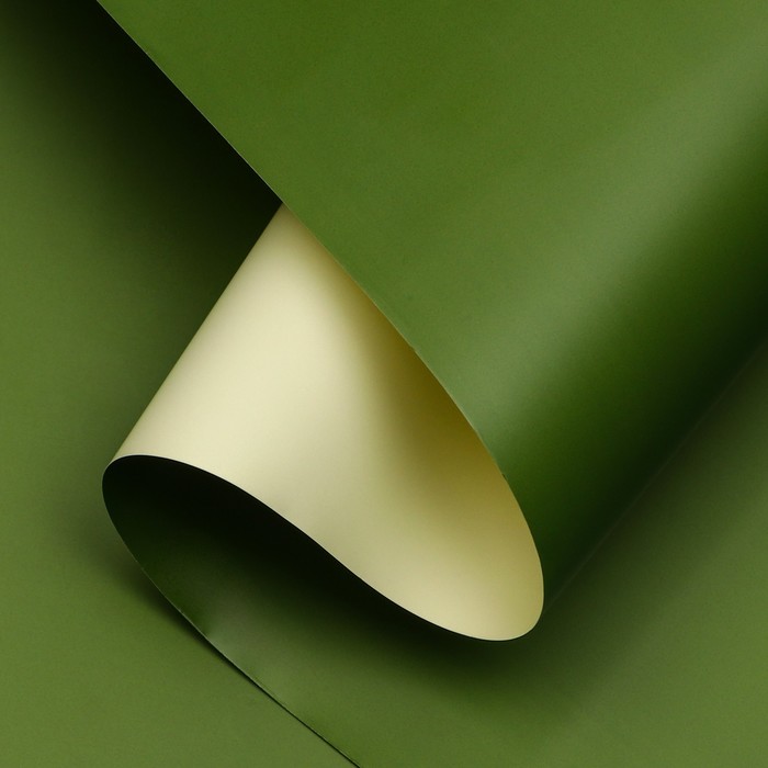 Пленка для цветов, двусторонняя, зелёная, 0.6×10 м - Фото 1