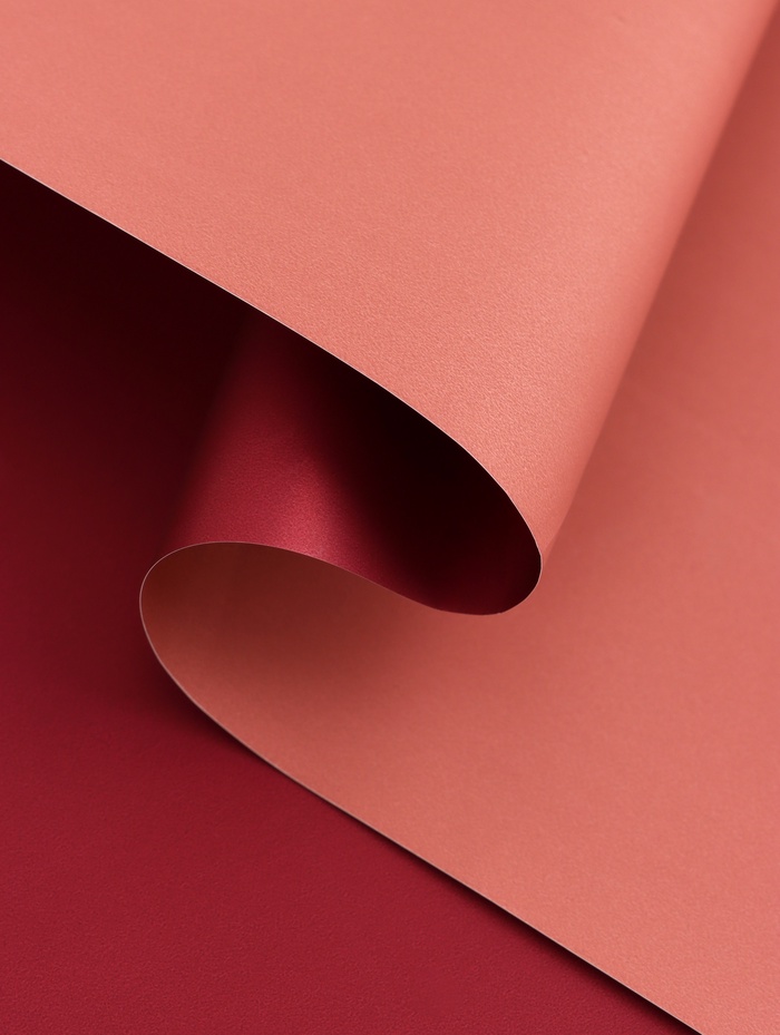 Пленка матовая для цветов, красный, коралловый, 0.58×10 м - Фото 1