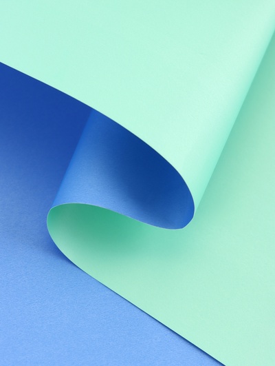 Пленка матовая для цветов, светло-бирюзовый, голубой, 0.58×10 м