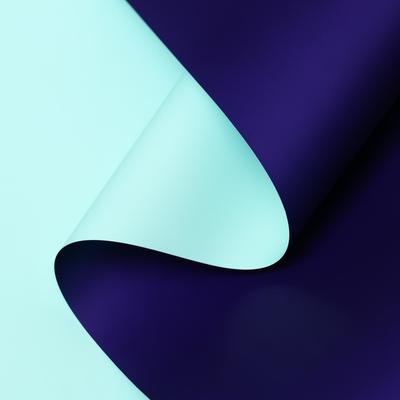 Пленка матовая для цветов и букетов, светло - бирюзовый, синий, 0.58×10 м