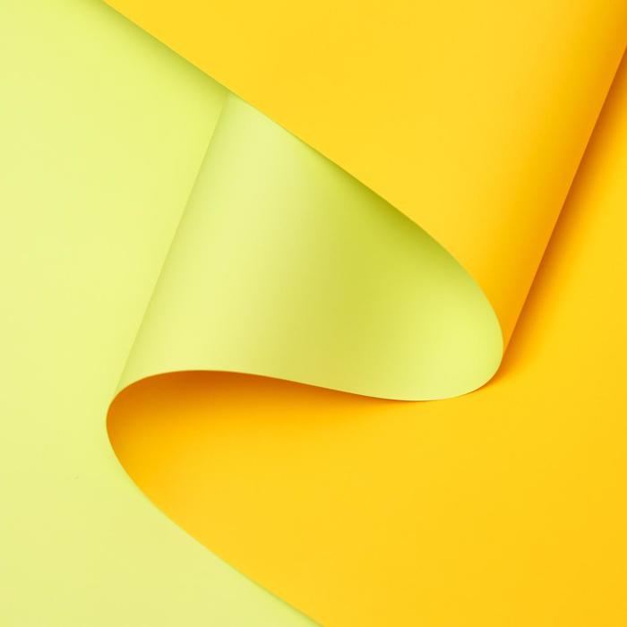 Пленка матовая, зеленый, желтый, 0.58 х 10 м - Фото 1