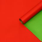Пленка матовая для цветов и букетов, красный, зеленый, 0.58×10 м - Фото 2