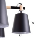 Люстра 1047/6BK E27 60 Вт черный 76×76×50 см BayerLux - фото 4366066