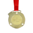 Медаль школьная на Выпускной «Выпускник колокольчик», на ленте, золото, металл, d = 5,5 см - Фото 3