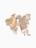 Брошь «Рыбка» петушок, цвет бело-синий в золоте - Фото 3