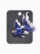 Брошь «Рыбка» петушок, цвет бело-синий в золоте - Фото 4