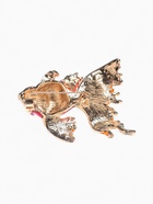 Брошь «Рыбка» петушок, цвет красно-золотой в золоте - Фото 3