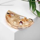 Брошь-кулон «Арбуз» долька, цветная в золоте - фото 24439040