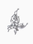 Брошь «Бабочка» с жемчужным крылом, цвет серый в серебре - Фото 3