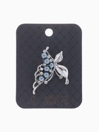 Брошь «Бабочка» с жемчужным крылом, цвет серый в серебре - Фото 5