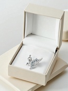 Брошь «Бабочка» с жемчужным крылом, цвет серый в серебре - Фото 6