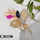 Брошь «Букетик», цветная в золоте - Фото 3