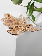 Брошь «Букетик», цветная в золоте 5461742