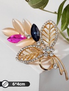 Брошь «Букетик», цветная в золоте 5461742