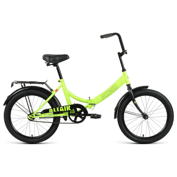 Велосипед 20" Altair City,  2021, цвет ярко-зеленый/черный, размер 14" - Фото 1