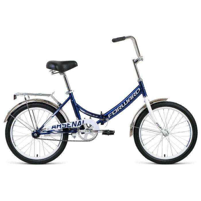 Велосипед 20" Forward Arsenal 1.0, 2021, цвет темно-синий/серый, размер 14" - Фото 1