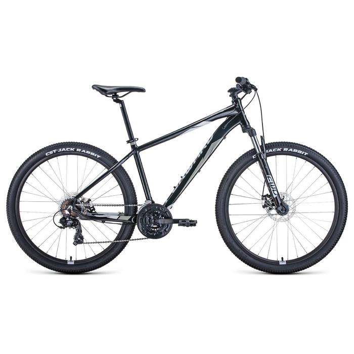 Велосипед 27,5" Forward Apache 2.2 disc, 2021, цвет черный/серый, размер 21" - Фото 1
