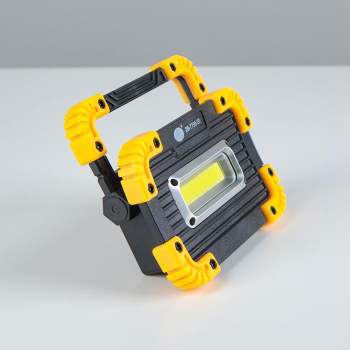 Светодиодный прожектор-светильник аккумуляторный, 9 Вт, 1200 мАч, 3 ААА, USB, 3 ч работы - фото 1905749659