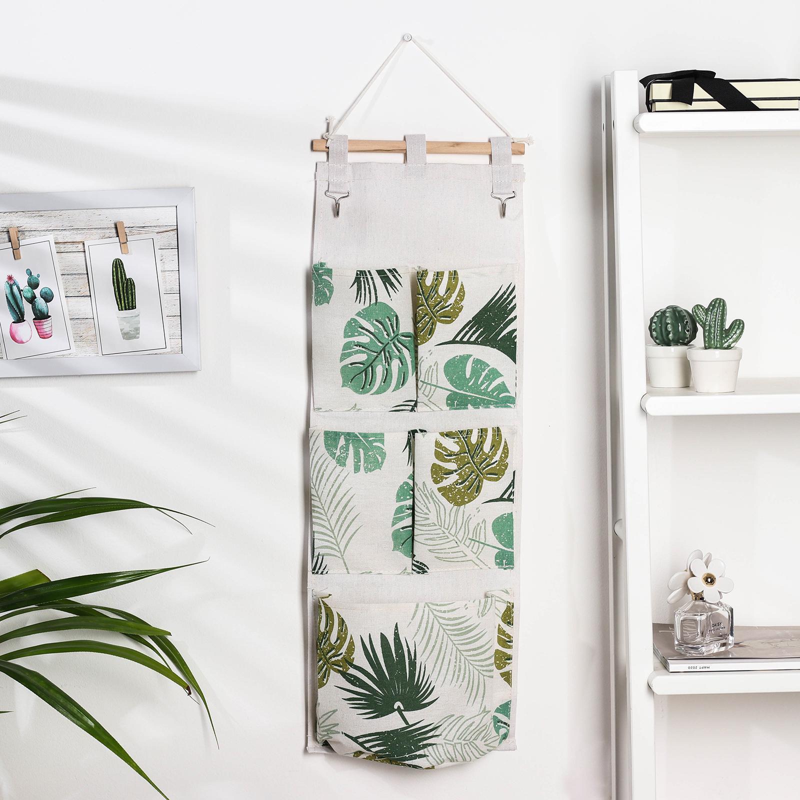 Органайзер подвесной с карманами Доляна «Тропиканка», 5 отделений, 65× ...