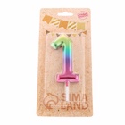 Свеча в торт «Цифра 1», 9 см - Фото 3