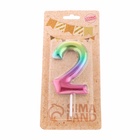 Свеча в торт «Цифра 2», 9 см - Фото 3