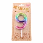 Свеча в торт «Цифра 9», 9 см - Фото 3