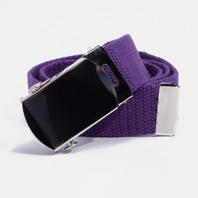 Ремень детский, ширина 3 см, пряжка зажим, цвет фиолетовый