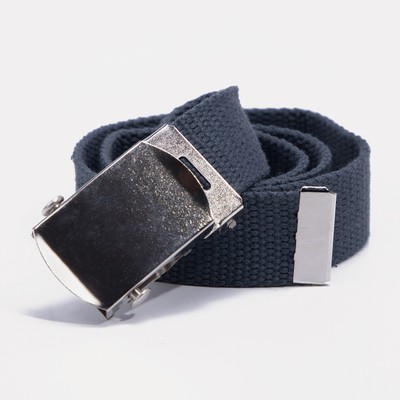 Ремень детский, ширина 3 см, пряжка зажим, цвет серый