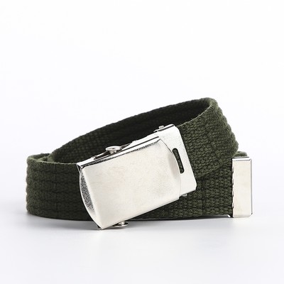 Ремень детский, ширина 2.5 см, пряжка зажим, цвет хаки